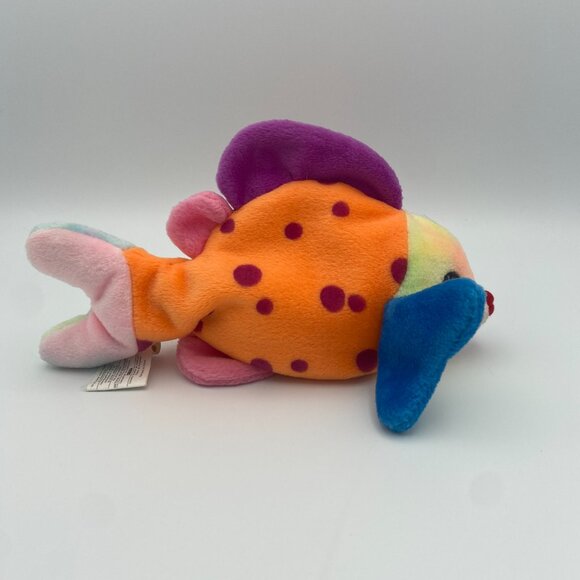 Ty Beanie Baby - Lips the Fish 8 Inch Stuffed Plush - Picture 9 of 14